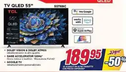 Trony TV QLED 55" TCL offerta