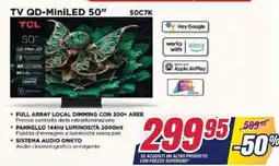 Trony TV QD-MiniLED 50" TCL offerta