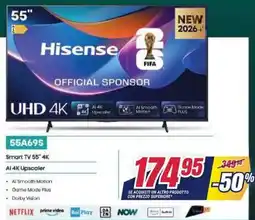 Trony Hisense Smart TV 55" 4K offerta