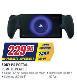 Trony Sony PS Portal Remote Player offerta