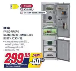Trony Beko frigorifero da incasso combinato offerta
