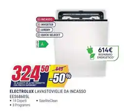 Trony Electrolux lavastoviglie da incasso offerta