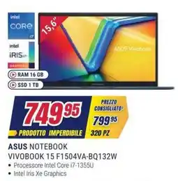 Trony ASUS NOTEBOOK VIVOBOK 15 offerta
