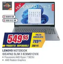 Trony Lenovo Notebook Ideapad Slim 3 offerta