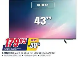 Trony Samsung Smart TV QLED 43" UHD offerta
