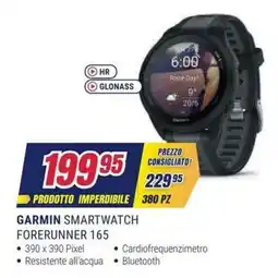 Trony Garmin smartwatch forerunner 165 offerta