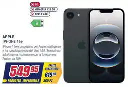 Trony Apple iPhone 16e offerta