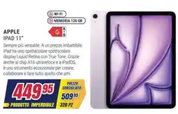 Trony Apple iPad 11" offerta