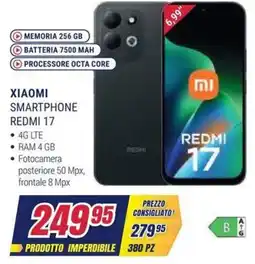 Trony Xiaomi Smartphone Redmi 17 offerta