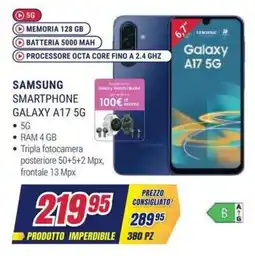 Trony Samsung Smartphone Galaxy A17 5G offerta