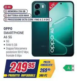Trony Oppo Smartphone A6 5G offerta