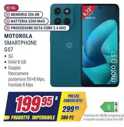 Trony Motorola Smartphone G57 offerta