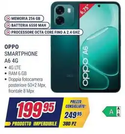 Trony Oppo smartphone A6 4G offerta
