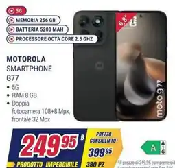 Trony Motorola Smartphone G77 offerta