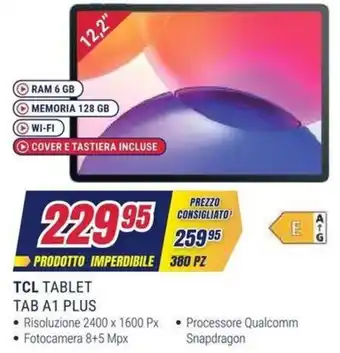 Trony TCL TABLET TAB A1 PLUS offerta
