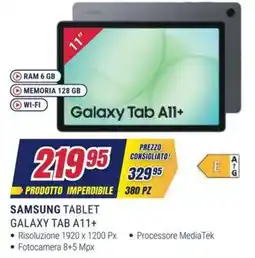 Trony Samsung Tablet Galaxy Tab A11+ offerta