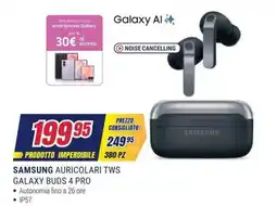 Trony Samsung auricolari TWS Galaxy Buds 4 Pro offerta
