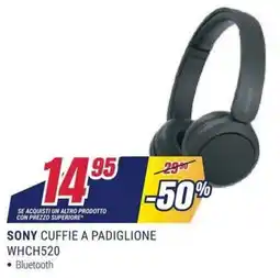 Trony Sony cuffie a padiglione WHCH520 offerta