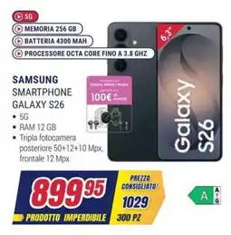 Trony Samsung Smartphone Galaxy S26 offerta
