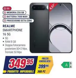 Trony Realme Smartphone 16 5G offerta