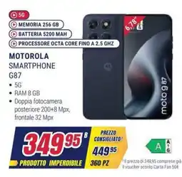 Trony Motorola Smartphone G87 offerta