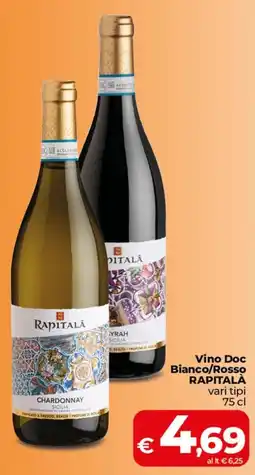 Coop Radenza Vino Doc Bianco/Rosso Rapitalà offerta
