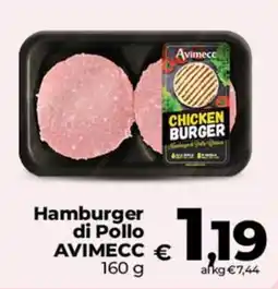 Coop Radenza Hamburger di Pollo AVIMECC offerta
