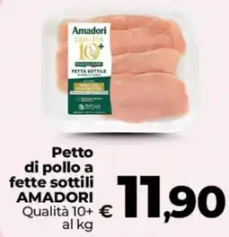 Coop Radenza Petto di pollo a fette sottili AMADORI offerta