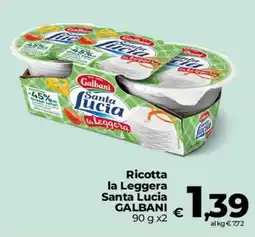 Coop Radenza Ricotta la Leggera Santa Lucia offerta