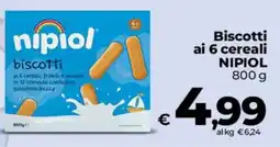 Coop Radenza Biscotti ai 6 cereali NIPIOl offerta
