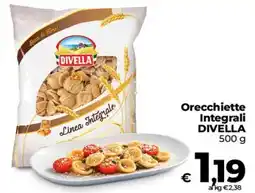 Coop Radenza Orecchiette Integrali Divella offerta