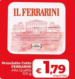 Coop Radenza Prosciutto Cotto Ferrarini Alta Qualità offerta