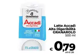 Coop Radenza Latte Accadi Alta Digeribilità Granarolo offerta