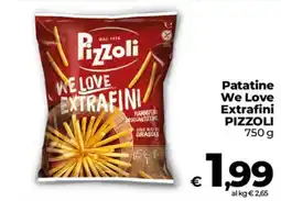 Coop Radenza Patatine We Love Extrafini Pizzoli offerta