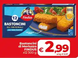 Coop Radenza Bastoncini di Merluzzo FINDUS offerta