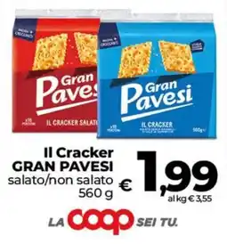 Coop Radenza Il Cracker Gran Pavesi offerta