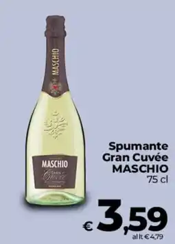 Coop Radenza Spumante Gran Cuvée Maschio offerta
