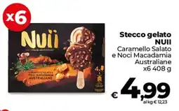 Coop Radenza Stecco gelato NUll Caramello Salato e Noci Macadamia Australiane offerta