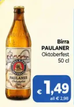 Coop Radenza Birra Paulaner Oktoberfest offerta
