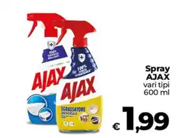 Coop Radenza Spray AJAX vari tipi offerta