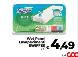 Coop Radenza Wet Panni Lavapavimenti Swiffer offerta
