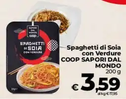 Coop Radenza Spaghetti di Soia con Verdure COOP SAPORI DAL MONDO offerta