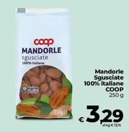 Coop Radenza Mandorle sgusciate 100% italiane COOP offerta