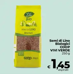 Coop Radenza Semi di Lino Biologici COOP VIVI VERDE offerta