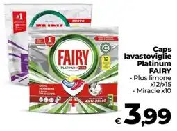 Coop Radenza Caps lavastoviglie Platinum FAIRY offerta