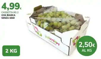 Uva bianca senza semi
