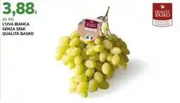 Basko L'uva bianca senza semi qualità basko offerta