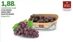 Basko L'Uva Rossa senza semi Qualità Basko offerta