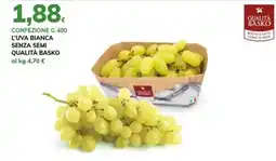 Basko L'Uva Bianca Senza Semi Qualità Basko offerta