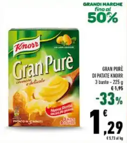 Conad Gran Pure di patate Knorr offerta
